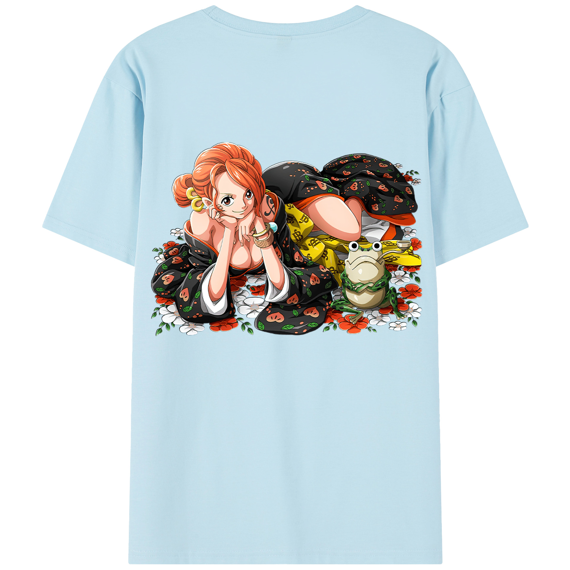 ワンピース ナミ ONE PIECE Nami 綿100％半袖Tシャツ（背面プリント）